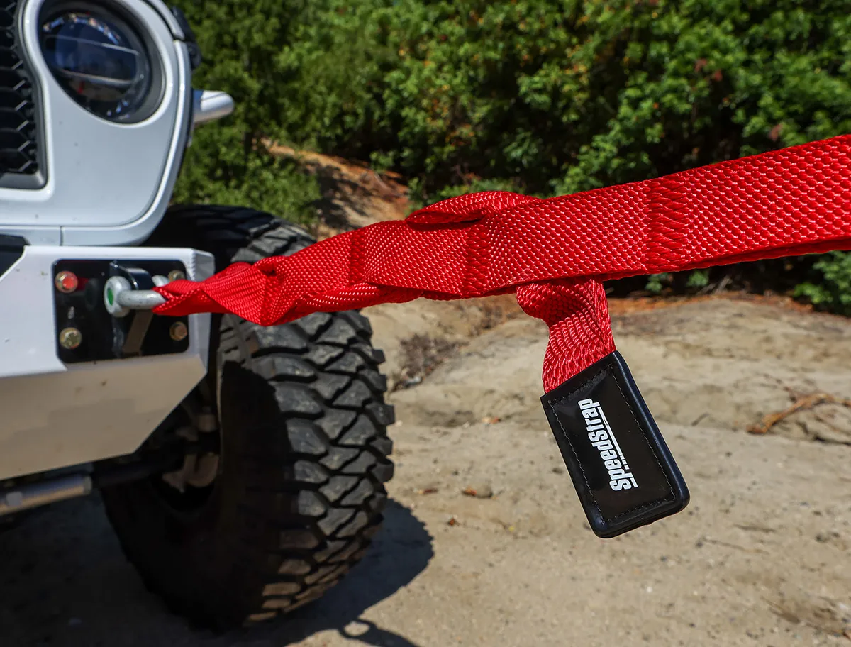 SpeedStrap Big Daddy 20ft x 2in Weavable Recovery Strap, Red - 20,000lb Max Capacity product image