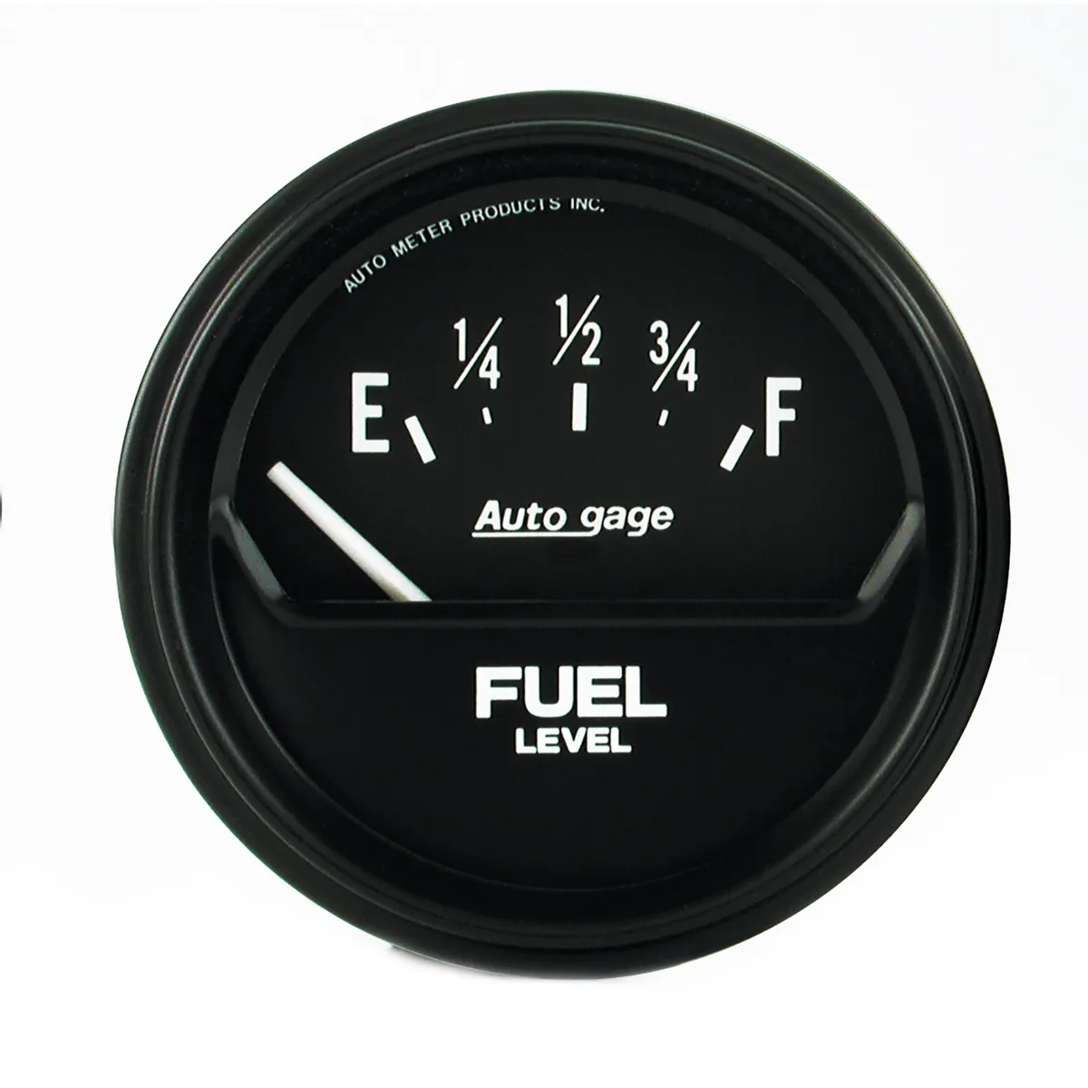 Gauge, Fuel Level, 2 5/8", 0OE to 90OF, Elec, Black, AutoGage product image