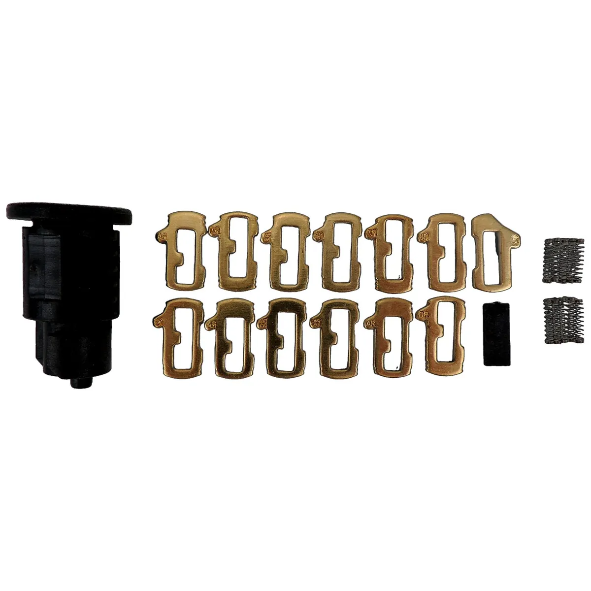 Glovebox Lock Cylinder; Plastic; Bronze; Black; Bronze; product image