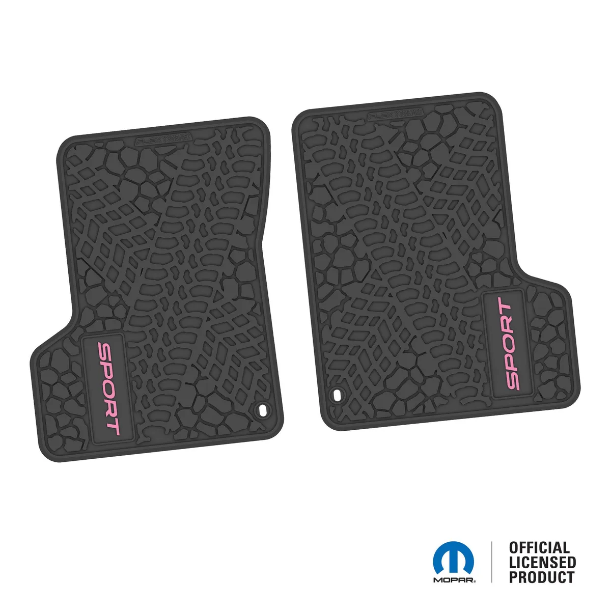 Ngtt43044977- 03-06 Jeep Tj/Lj 2DR Front- Tire Tread/Scorched Earth Scene w/ Sport Insert - Black w/ Red Insert product image