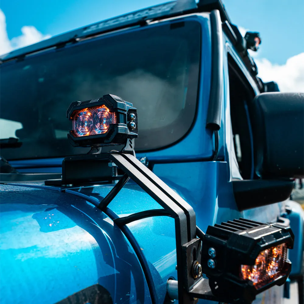 "Recon2 3"" LED Pods with Amber DRL Spot and Wide Beam" product image