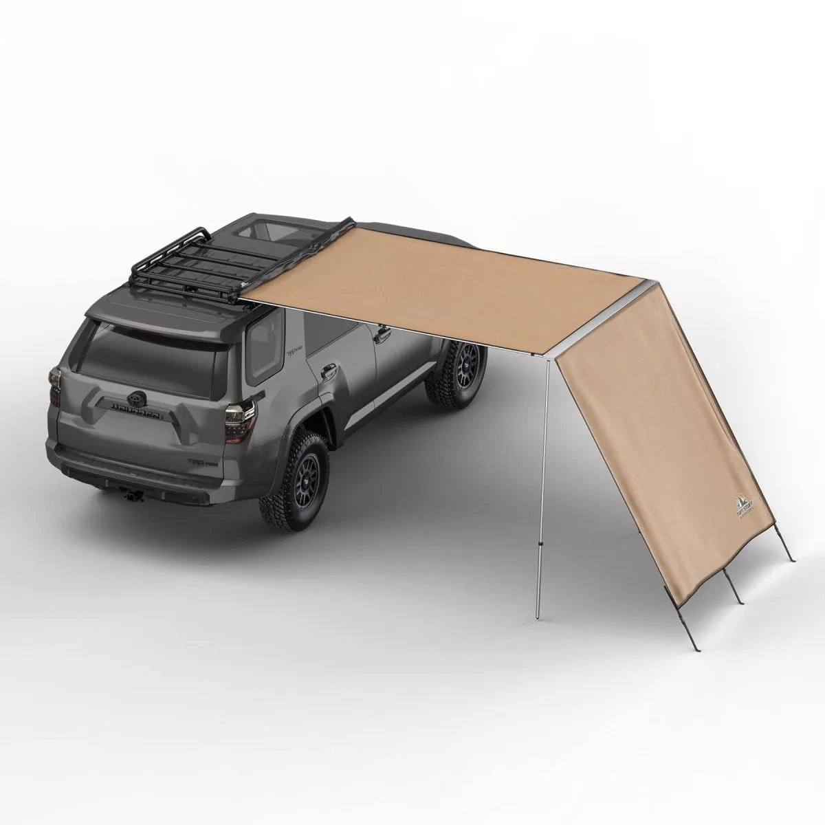 Truck or Car Awning Shade Wall, 6.5x8 Feet, Poly-Cotton Ripstop Fabric, Tan product image
