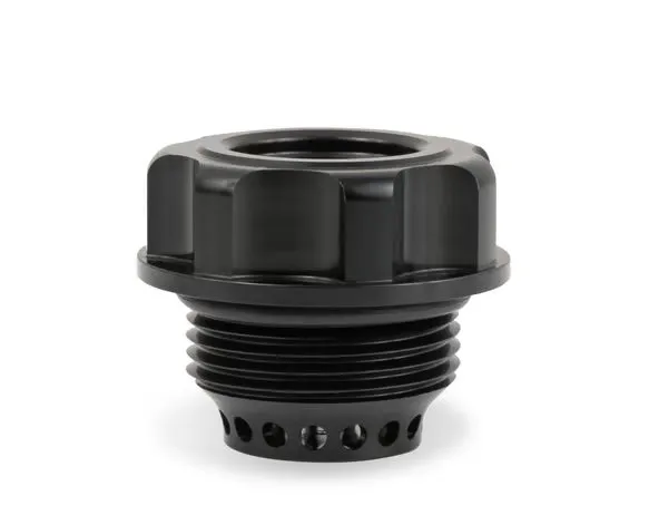 Oil Fill Cap w/ Baffle & -10 ORB Port - Fits Holley Cast Aluminum Valve Covers for the GM LS Series Engines w/ 1-5/16"-12 Threads on the Cap. product image