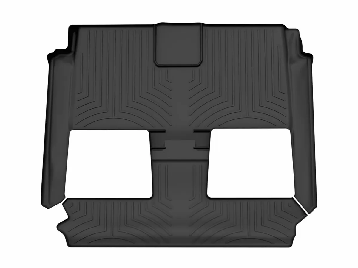 2008 + Chrysler Town and Country Black Rear FloorLiner Fits vehicles with Stow n Go Seating Only covers 2nd and 3rd row / 2008 + Dodge Caravan Black Rear FloorLiner Fits vehicles with Stow n Go Seating Only covers 2nd and 3rd row product image