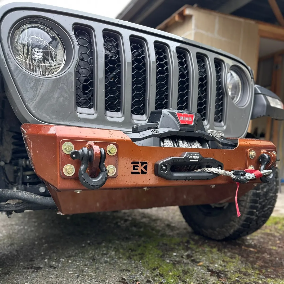 Gauntlet Front Bumper w/Winch Plate for Jeep JL/JT (2018-2024) product image