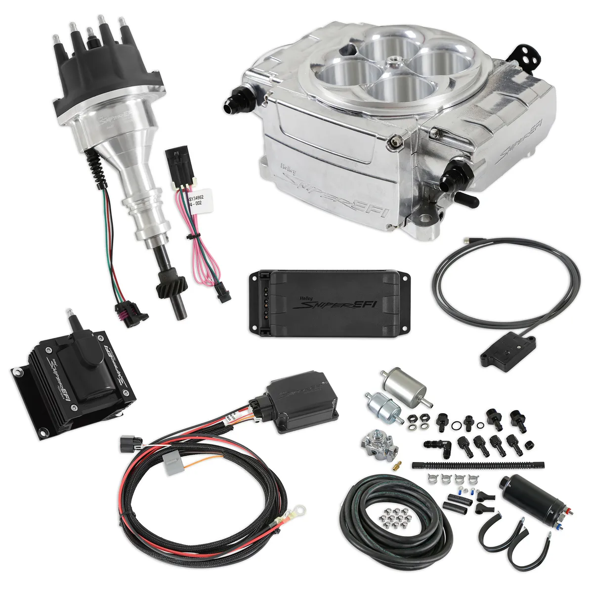 Holley Sniper 2 EFI Bundle Kit SBF Polished