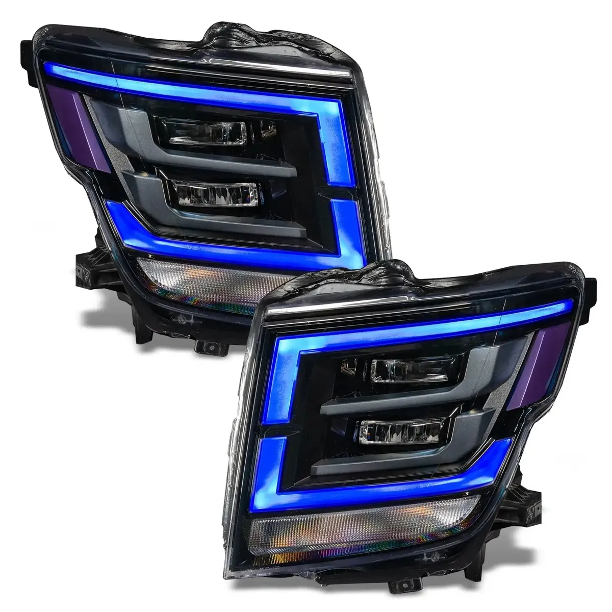 Oracle Lighting 2021-2022 Nissan Titan Colorshift Rgb+w Headlight DRL Upgrade product image