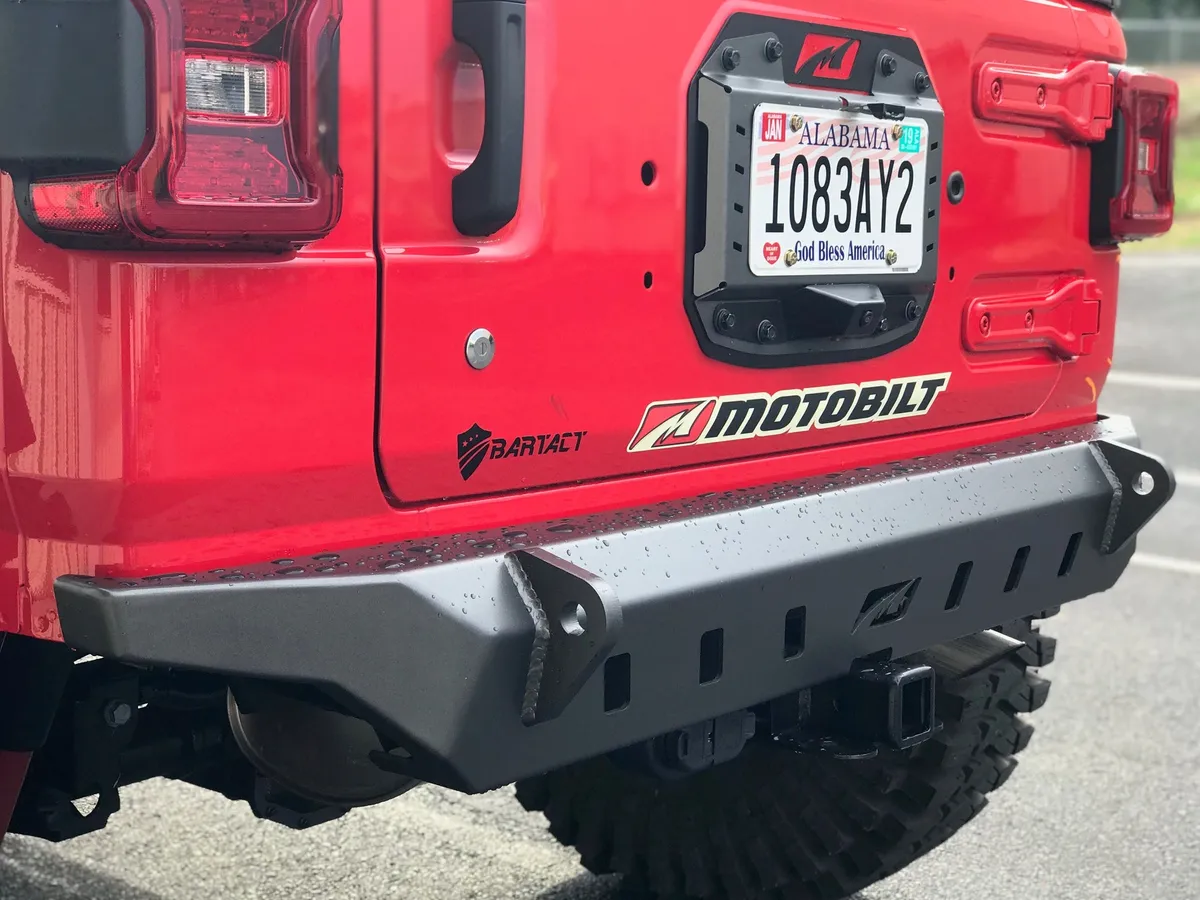 Motobilt Crusher Rear Bumper - Bare Steel - JL product image