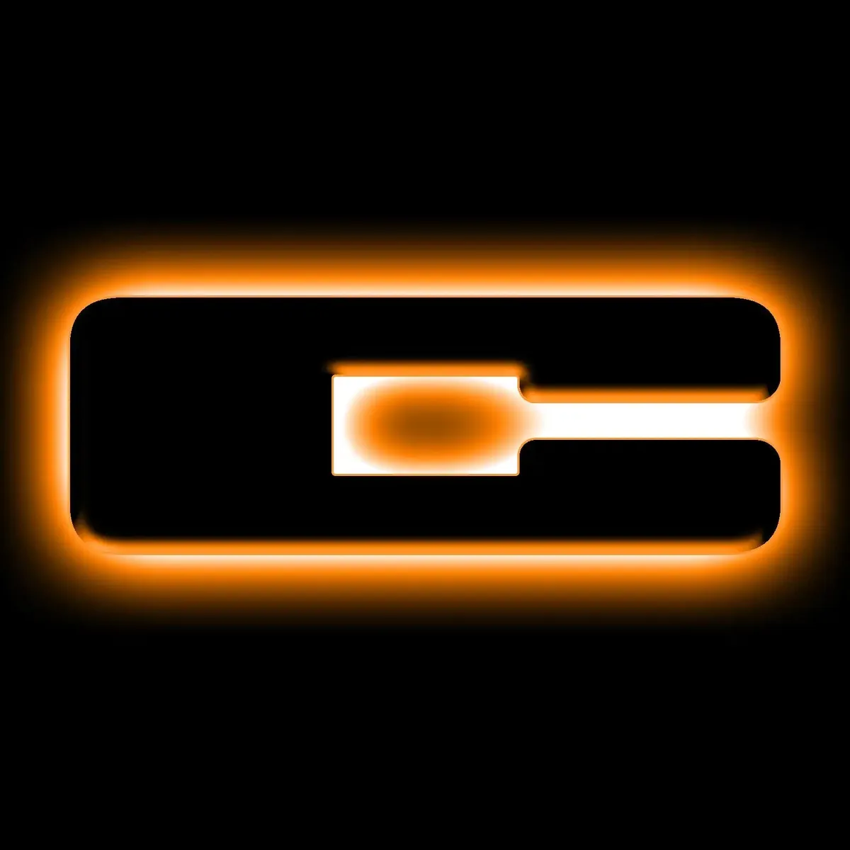 ORACLE Lighting Universal Illuminated LED Letter Badges - Matte Black Surface Finish - E product image