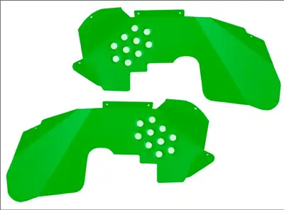 Steinjager Fenders 2007-2018 Inner Front Neon Green