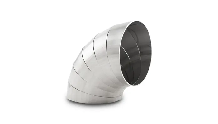 Stainless Steel Pie Cuts; 3.5 in. Tube OD; 3 in. Centerline Radius; 15 Deg. Bend Angle; 6 Pcs.; 304 Stainless Steel; 90 Degree Elbow; product image
