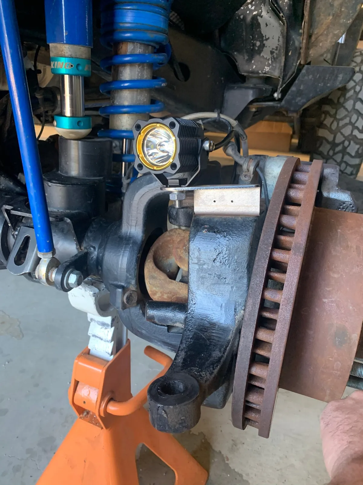 Currie Rock Jock Dana 60/70 Steerable Knuckle Pod Light Mounts for High Steer product image