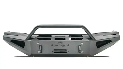 Fab Fours 2019-2020 Dodge 2500-3500 HD Red Steel front bumper w pre-runner guard