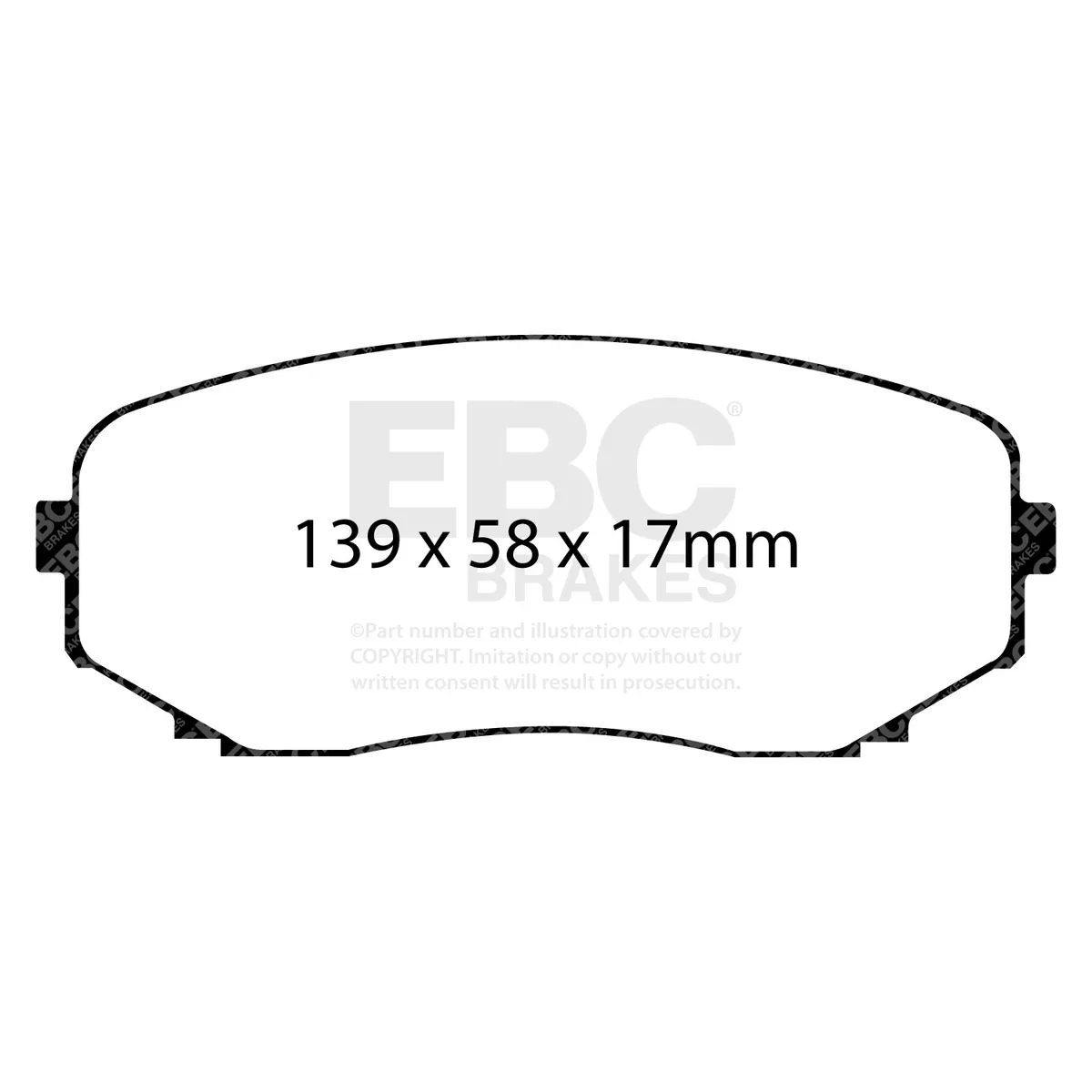 EBC Brakes S2 Kits Greenstuff 6000 and USR Rotors; Front; FMSI Pad No. D1258; Vented; 5 Bolt Holes; 320mm Dia.; 51mm Height; 28mm Thick; 69mm Center Hole Dia.;