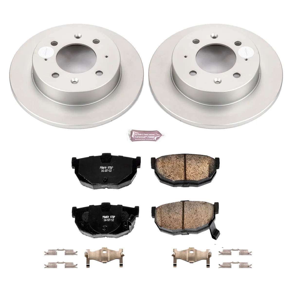Z17 Geomet Coated Rotor Kit: Genuine Geomet Fully Coated Rotors; Ceramic Pads W/Hardware product image