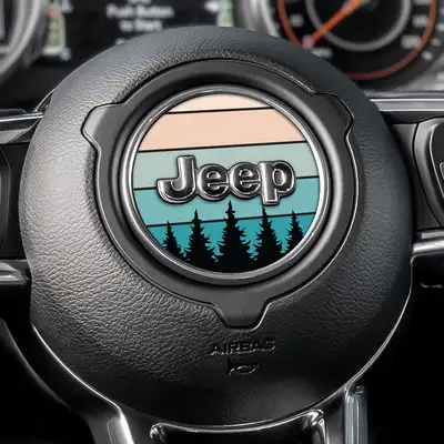 Under The Sun Inserts Evening Trees Steering Wheel Decal