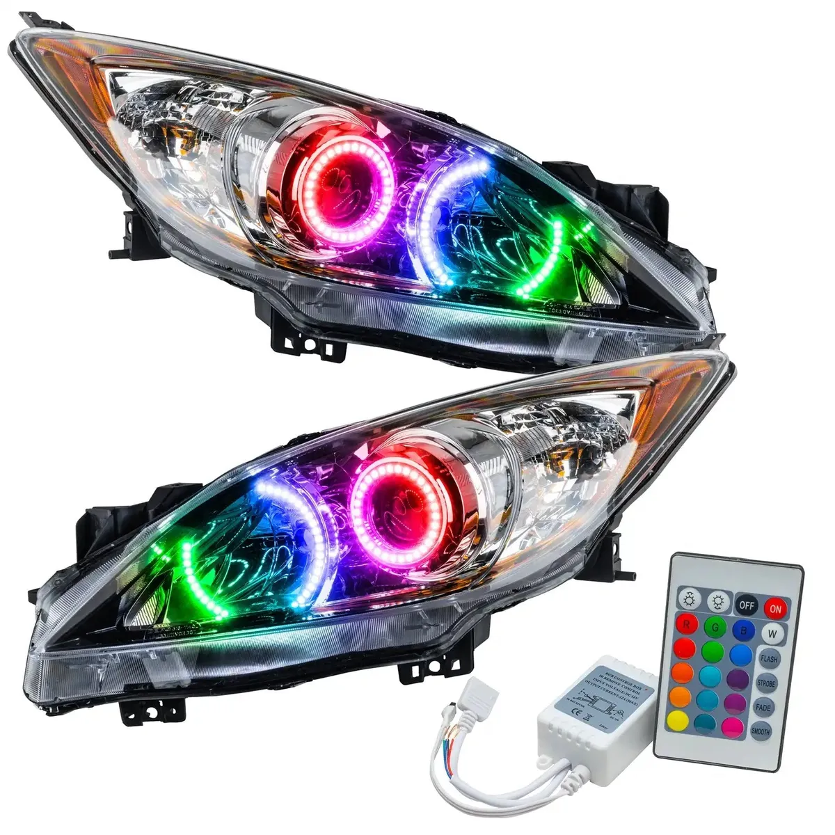 ORACLE Lighting 2010-2013 Mazda 3 Pre-Assembled LED Halo Headlights - Non-HID product image