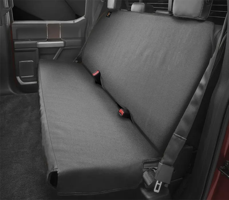 Weathertech Seat Protector; Black; Bench Seat Width 60 in.; Depth 19 in.; Back Height 23 in.;