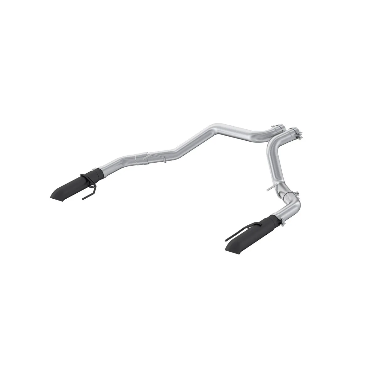 MBRP Black-Coated T304 Stainless Steel 3 Axle-Back Dual Split Rear Turn Down F-150 Raptor 3.5L EcoBoost HO S5278BLK product image