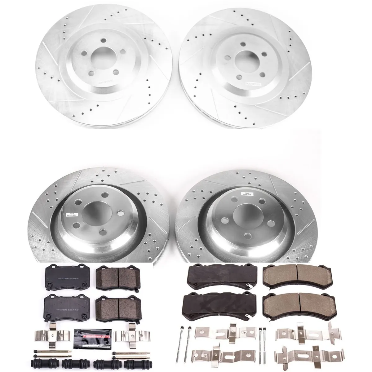 Z23 Evolution Sport Upgrade Kit: Drilled/Slotted Rotors; Carbon-Fiber Ceramic Pads W/Hardware product image