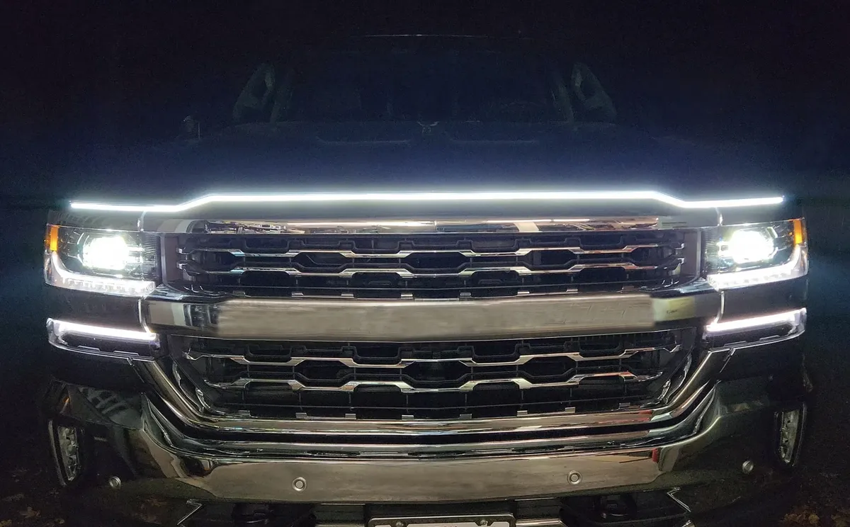Recon High Powered White LED Under Hood DRL Light Strip With Start-Up Sequence in 59 Length product image