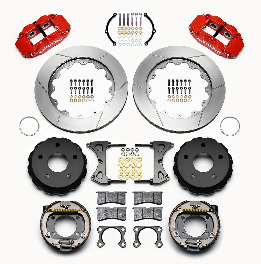 Wilwood FNSL4R Rear P-Brk Kit 14.00in Red Big Ford 2.00in Off Bronco 5 x 5.50 product image