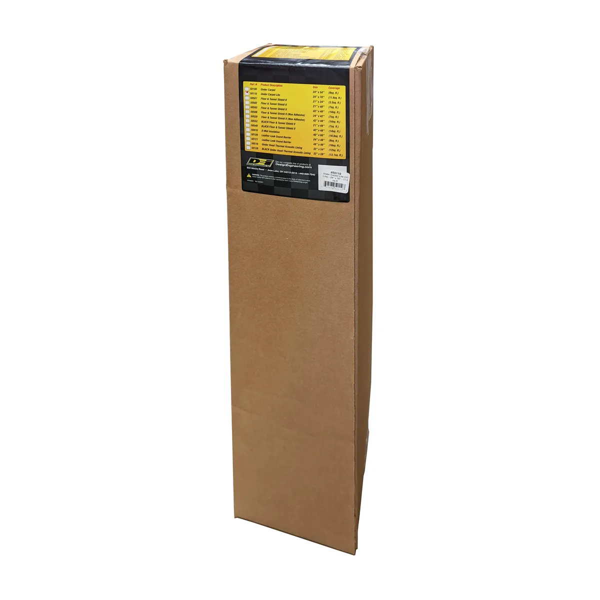 DEI 50110 Under Carpet Lite Sound Absorption & Insulation 70 x 24 (11.6 sq. ft.) 050110 product image