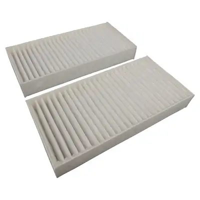 Crown Automotive Jeep Replacement Cabin Air Filter Kit; Includes 2 Cabin Air Filters; Paper; White;