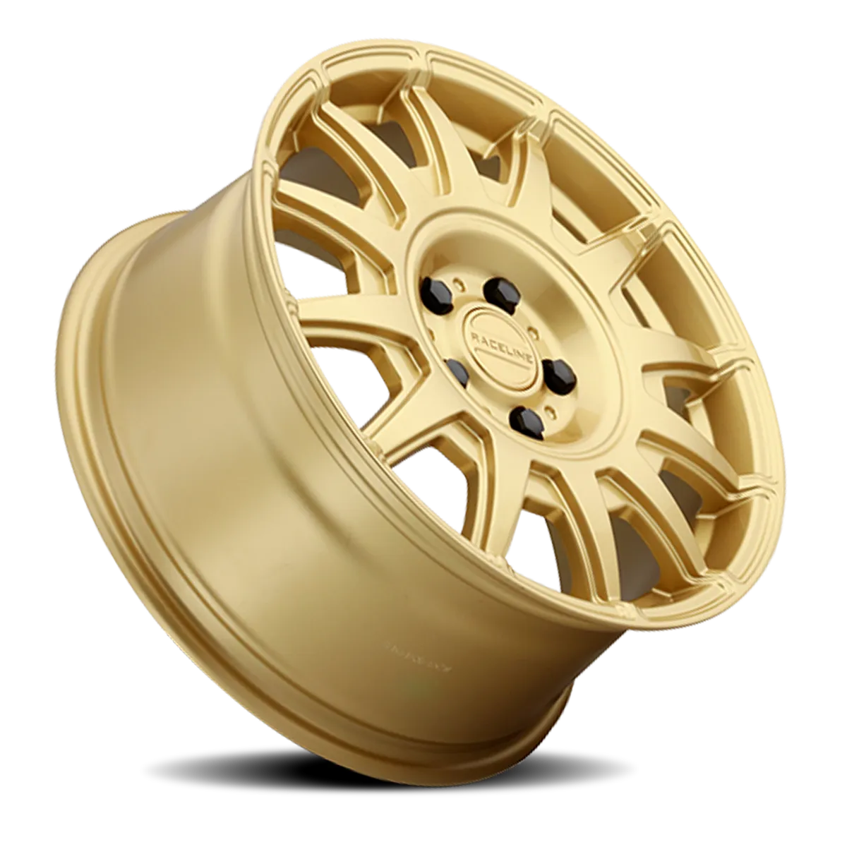 Raceline Wheels Aluminum Wheels 17x8 Aero 401GD Gold Multi Spoke 40 Offset 5 on 114.3 Bolt Pattern 72.62 Bore Raceline