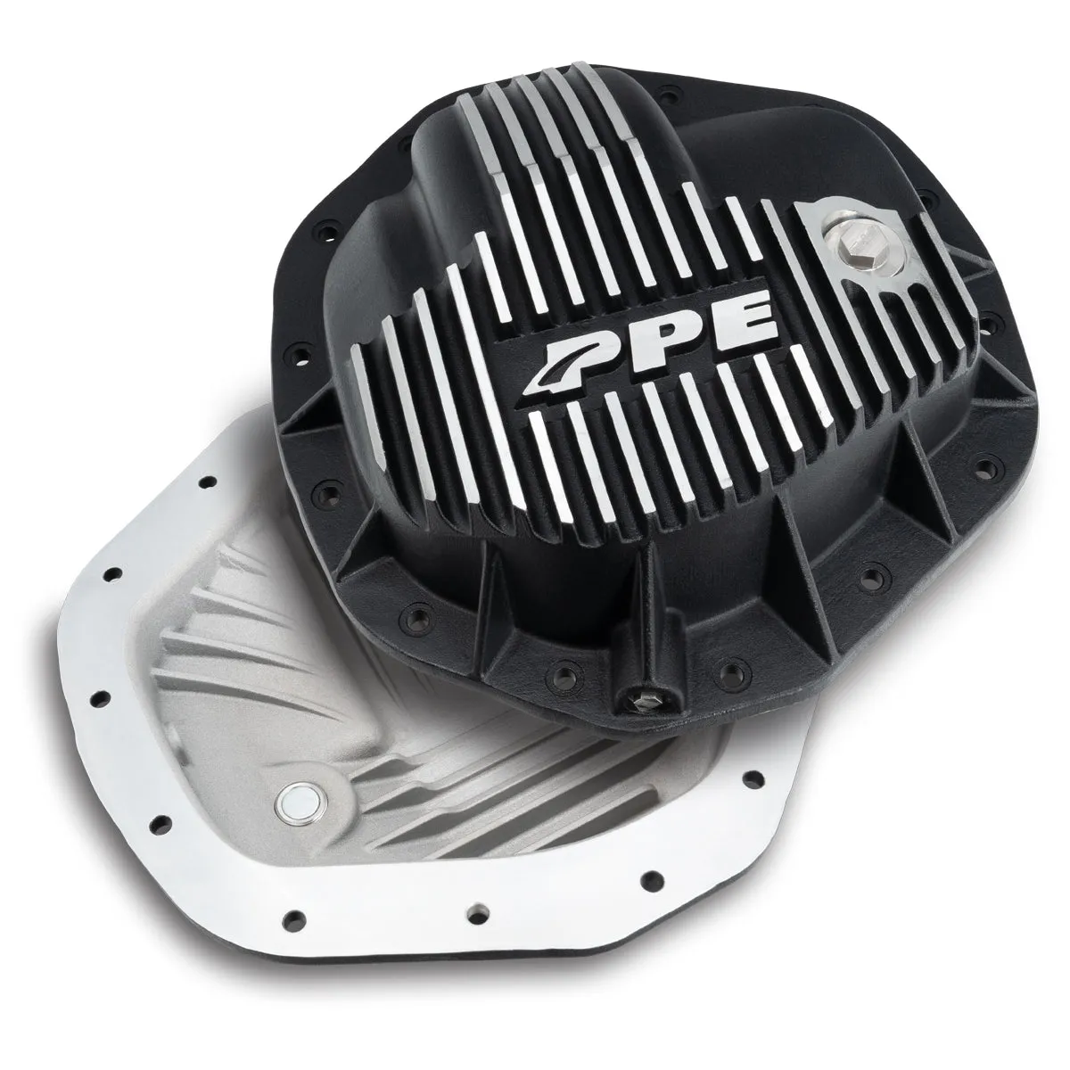 2019-2022 RAM HD 6.4L/6.7L 11.5 Inch /11.8 Inch -14 Heavy-Duty Cast Aluminum Rear Differential Cover Brushed PPE Diesel product image