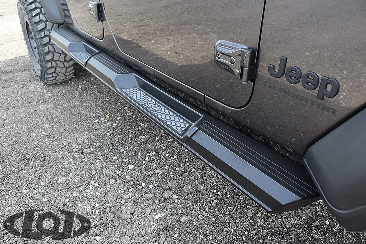 JT Armor Lite 4 Door Rocksliders (Black Powder Coated) product image