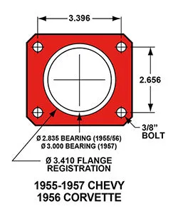 1955 - 1957 Chevrolet Forged Dynalite Rear Parking Brake Kit - 140-11348 product image