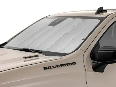Weathertech WeatherTech® SunShade; Silver/Black; Front Windshield;