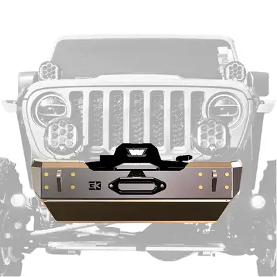 GateKeeper Off-Road Gauntlet Front Bumper w/Winch Plate for Jeep JL/JT (2018-2024)