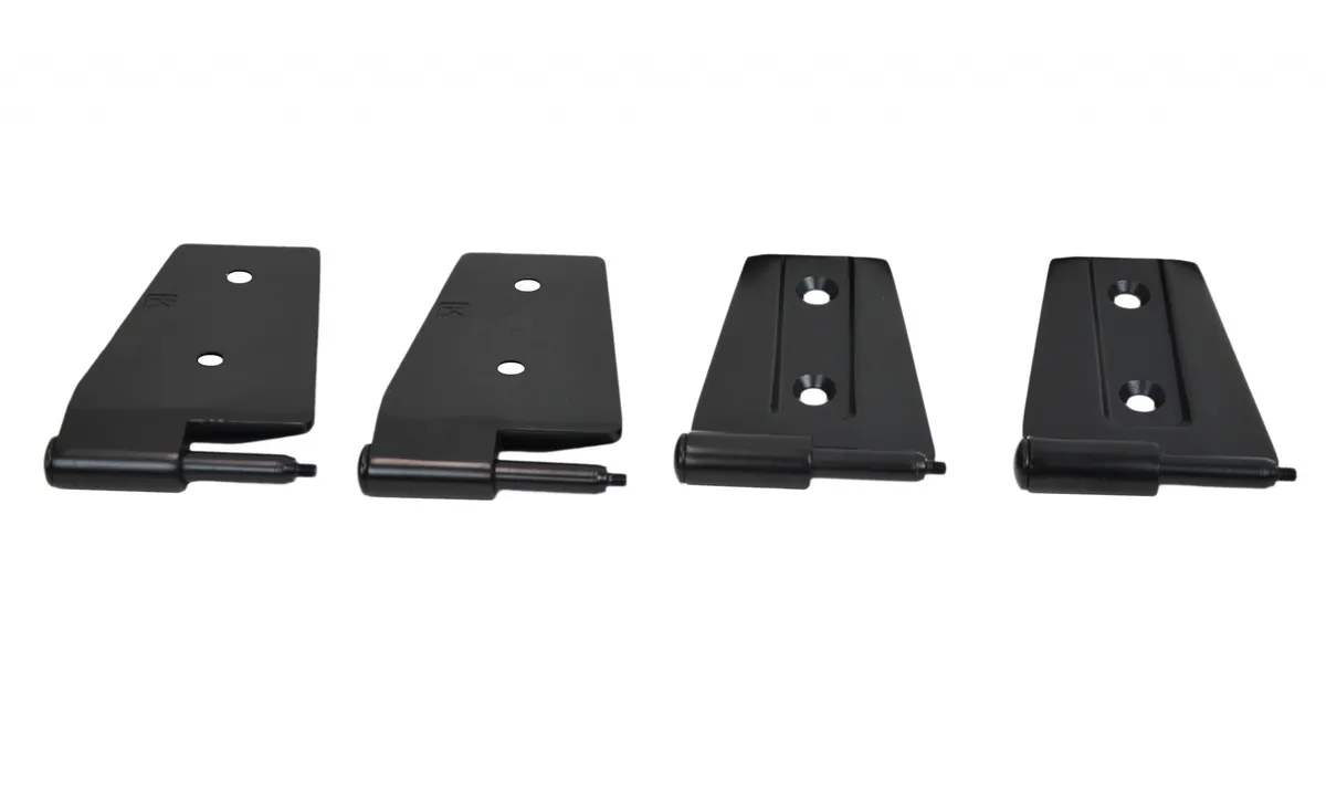 Jeep JK Door Hinge Set 4 Pieces 2 Door 07-18 Wrangler JK Textured Black Kentrol product image