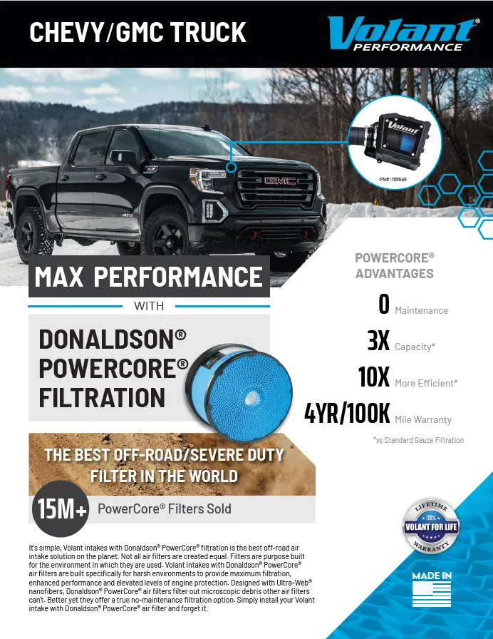 MaxFlow 5 Oiled Filter Closed Box Air Intake; Round; Oiled; 6.0 in. Flange; 7.5 in. Base; 4.75 in. top; H-8.0 in.; product image