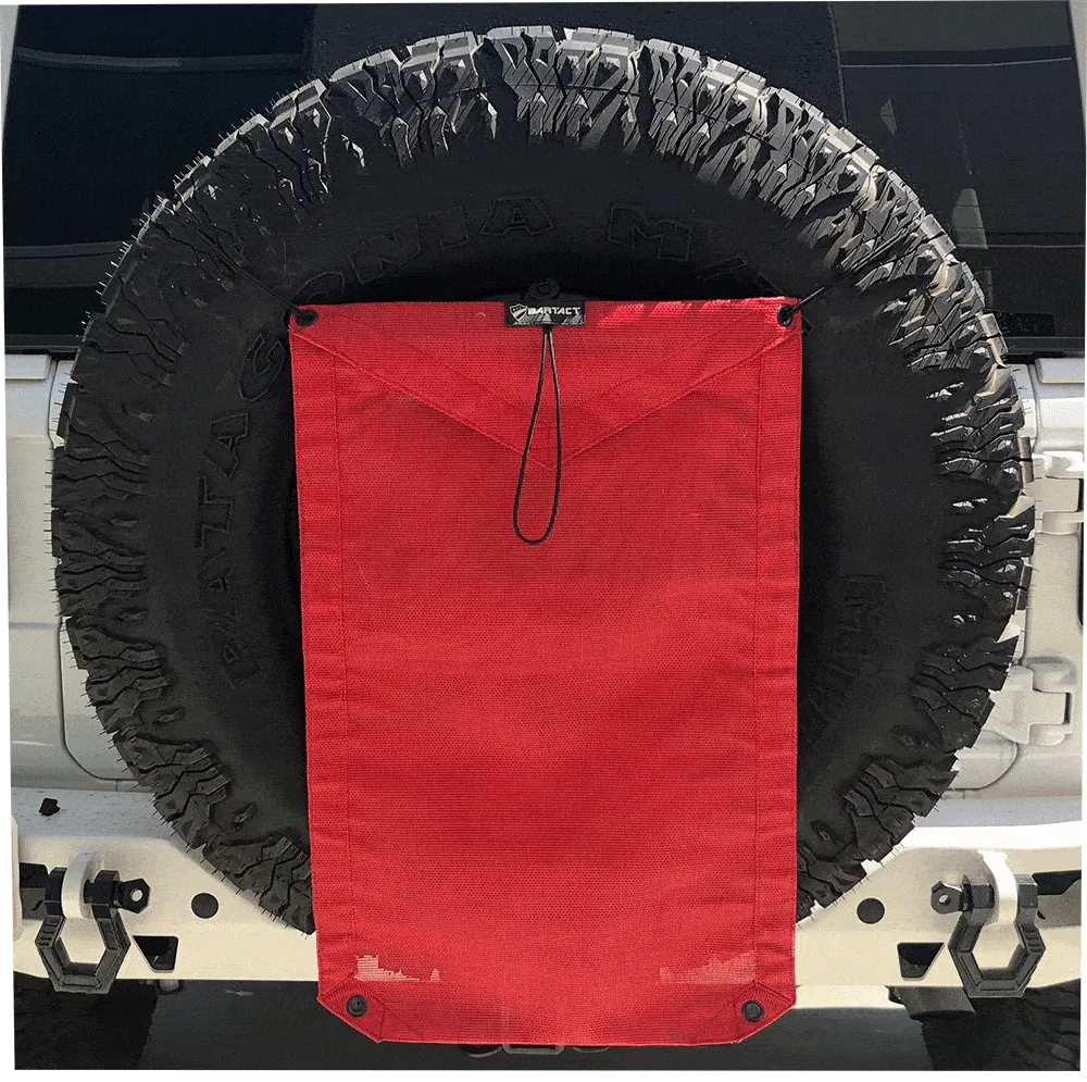 Spare Tire Trash Bag & Pet Divider Pat Pend for Jeep Wrangler, Gladiator, Ford Bronco, etc Bartact - WHITE product image