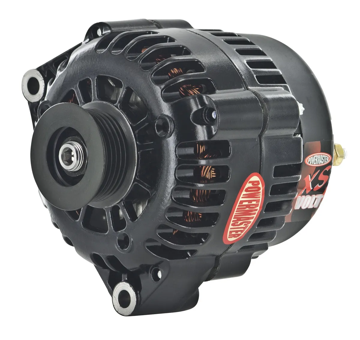 XS Volt™ Hi Amp Alternator; GM; 165 Amp; 6 Groove Pulley; Black Finish; product image