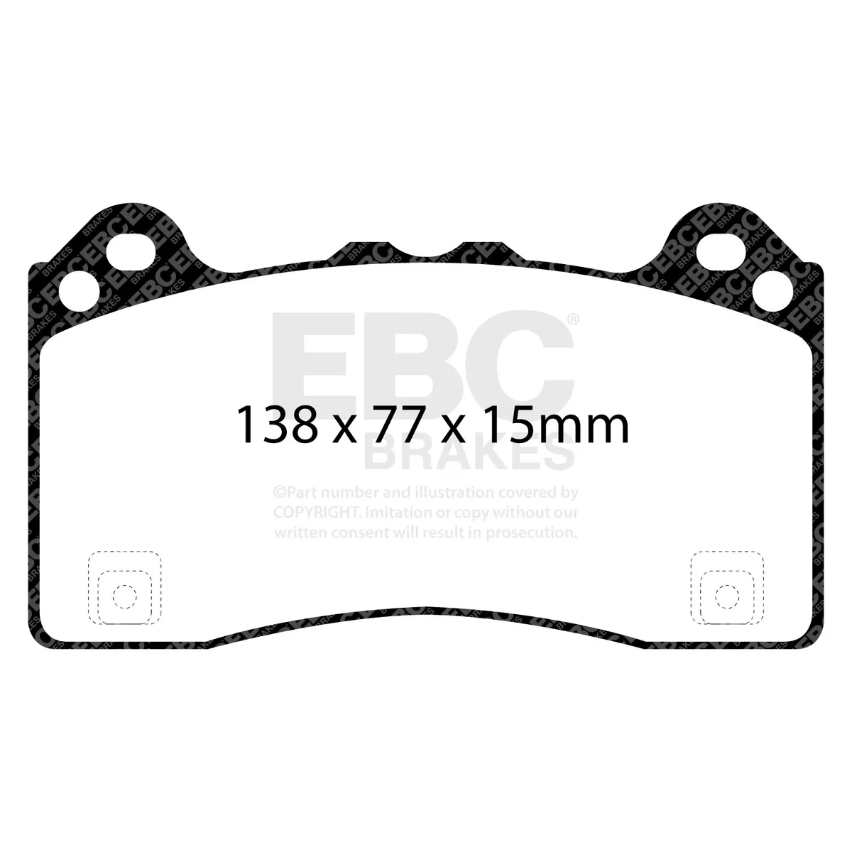 Racing Pad and Disc Rotor Full Kit; Front And Rear Axles; 2-Piece Fully-Floating Brake Discs; product image