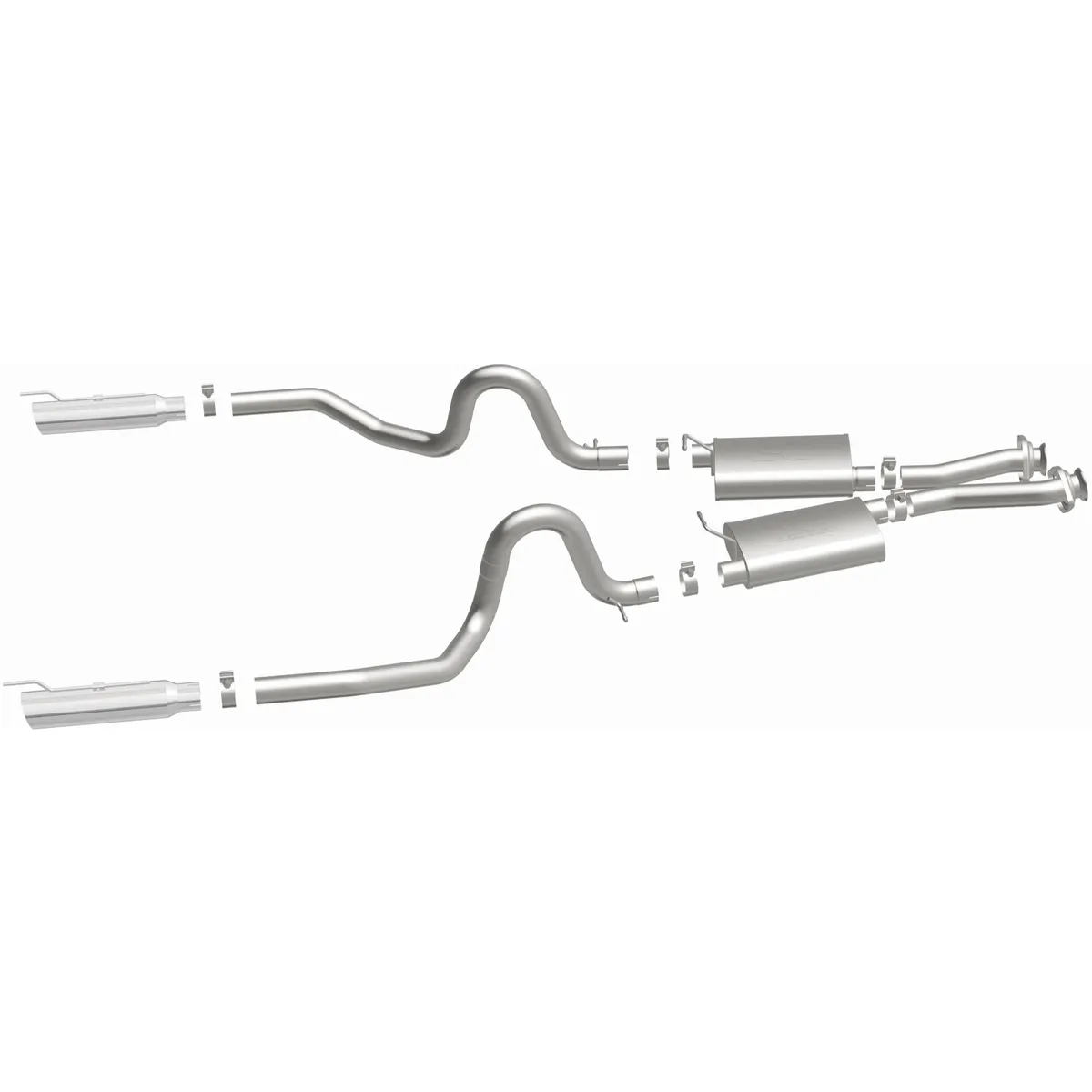 MagnaFlow 1999-2004 Ford Mustang Street Series Cat-Back Performance Exhaust System product image