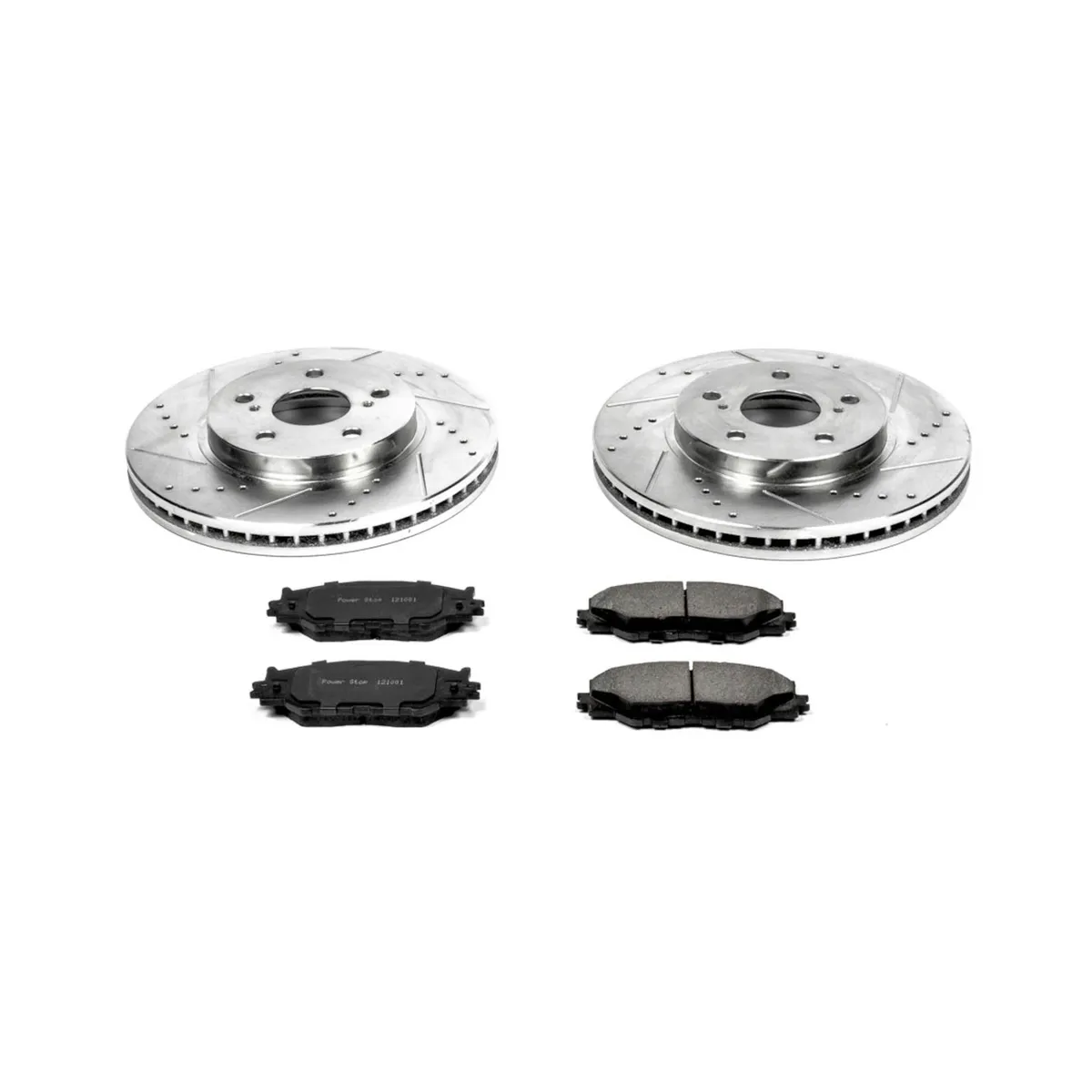 Z23 Evolution Sport Upgrade Kit: Drilled/Slotted Rotors; Carbon-Fiber Ceramic Pads W/Hardware product image
