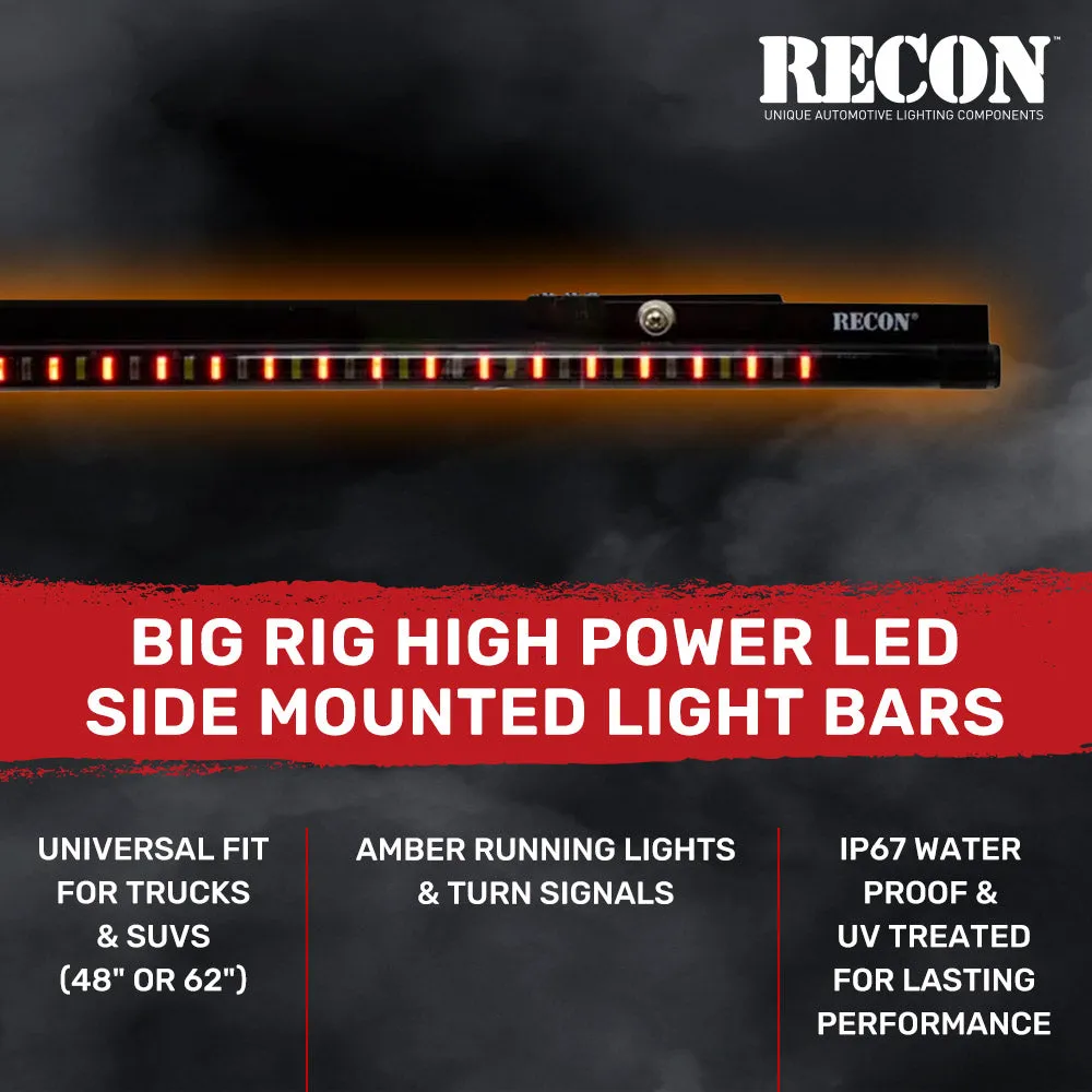 62inch Big Rig LED Running Light Kit in Amber - 2 Piece Set Includes Left And Right Side Fits All Extended And Quad Cab product image
