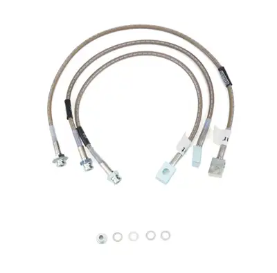 Edelbrock 82-86 CJ Extend Brake Lines Widetrac fr