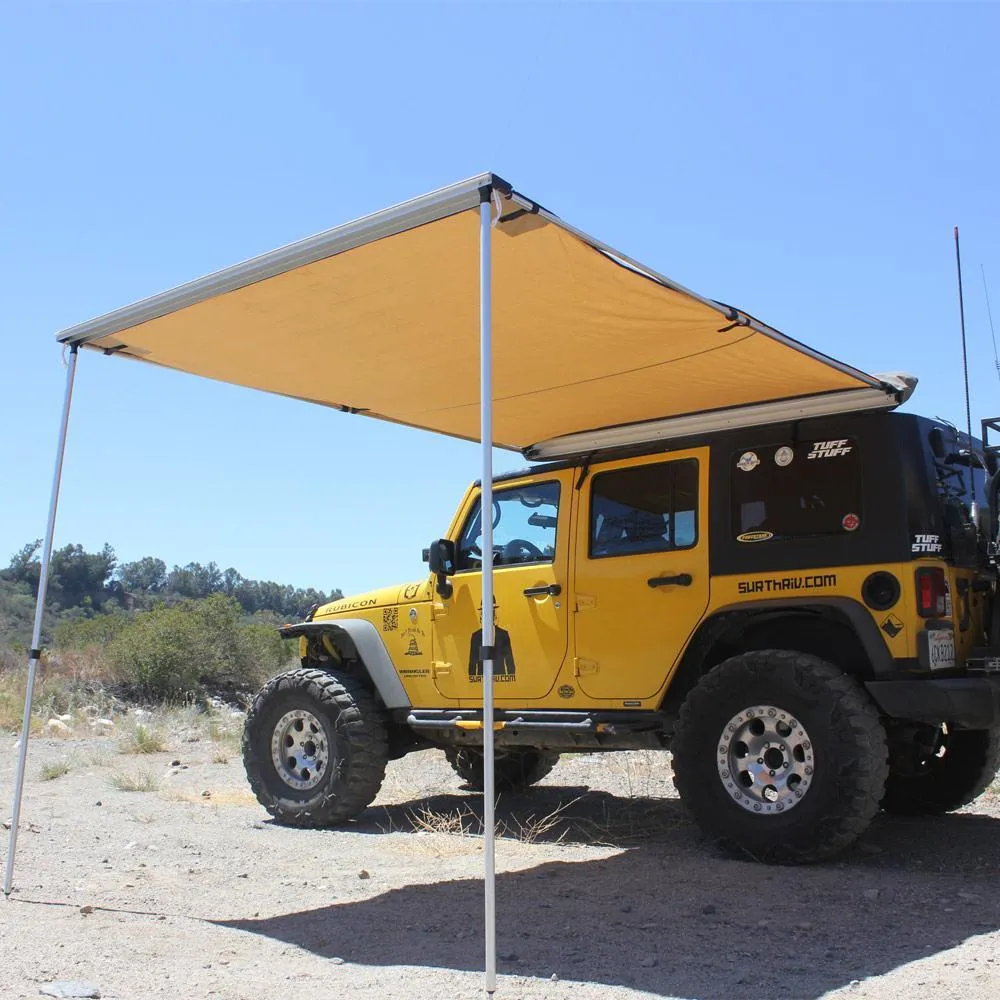Truck or Car Awning, 6.5x8 Feet, Poly-Cotton Ripstop Fabric, Tan product image