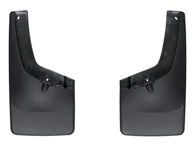 Weathertech 2004 - 2012 Chevrolet Colorado No Drill MudFlaps Fits vehicles without flares; fits vehicles with factory installed running boards Black