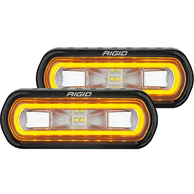 RIGID Industries RIGID Industries 53123 SR-L Series Off-Road Spreader Pod, 3 Wire, Surface Mount, Amber Halo, Pair