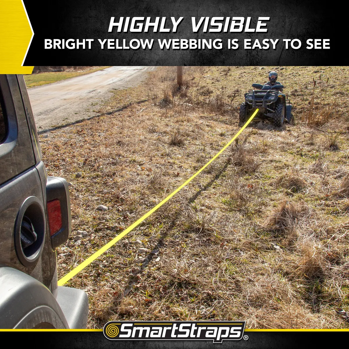 2in x 30ft 15000lb Recovery Strap W/Loop Ends product image