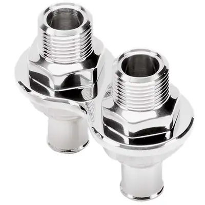 Billet Specialties Heater Bulkhead Push-On 2 Port