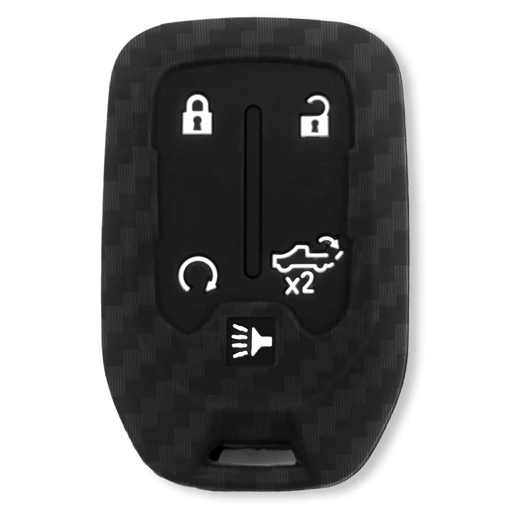 GMC & Chevy 19-21 Sierra & Silverado 1-Piece 100% Silicone Rubber Key Fob Cover - Multiple Colors product image