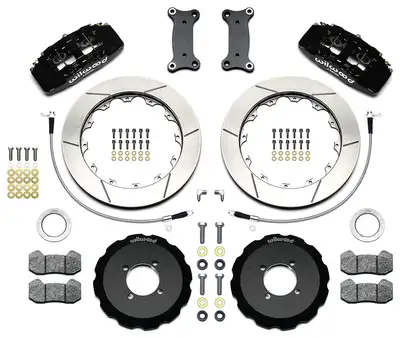Wilwood Brakes 2016 - 2023 Fiat, Mazda Forged Dynapro 6 Big Brake Front Brake Kit (Hat) - 140-14234 - SRP Drilled & Slotted / Red